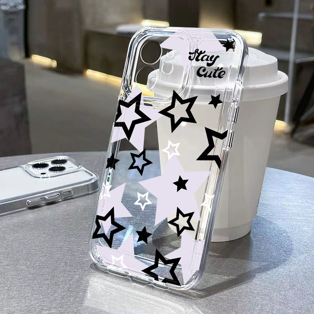 Pentagram เคสใส OPPO A57 A53 A54 A55 A95 A58 A98 A78 5G A74 A52 A17K A16K A15 Realme C35 C30 C15 C25Y C21Y C55 9i 10 Pro