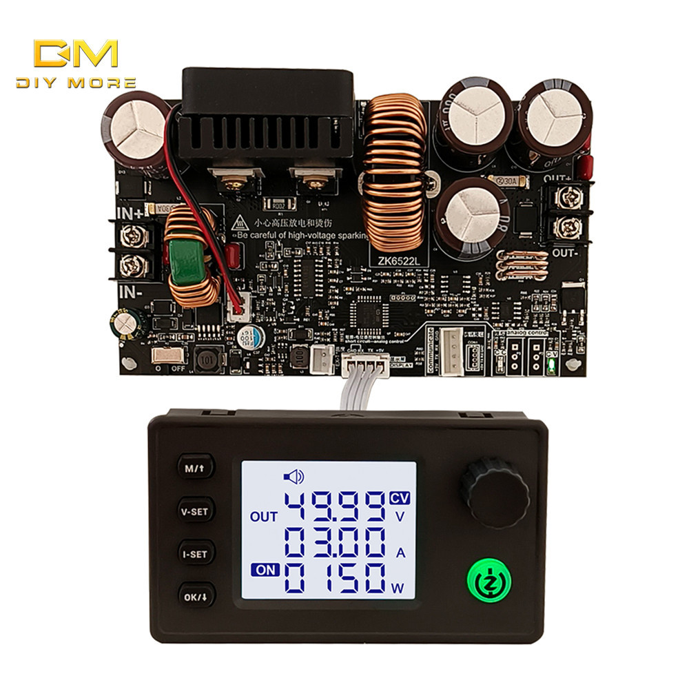 Diymore ZK-6522 CNC step-down DC ปรับแรงดันไฟฟ้าควบคุมแหล่งจ่ายไฟแรงดันคงที่โมดูลกระแสคงที่ 22A/1400W step-down โมดูลอินพุตแรงดันไฟฟ้า DC6-75V