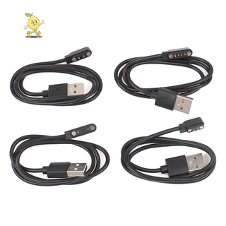 [mozh] Universal Smart Watch Charger สายไฟสายชาร์จแม่เหล็ก 2 Pin 4 Pin USB Charger สําหรับ 7.62 มม.2.54 มม. 4 มม.สายชาร์จ [TH]