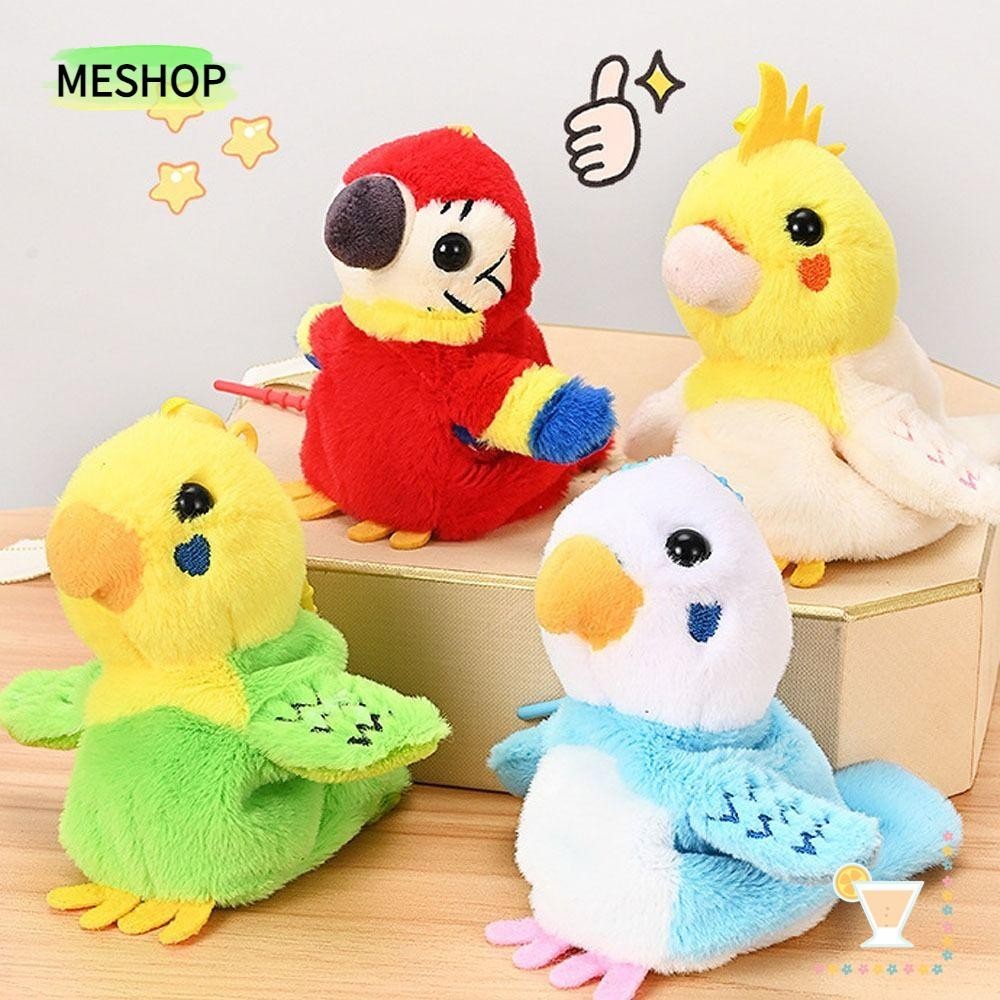 Me Squiwking Parrot, Electric Calling Parrot จําลองยัดตุ๊กตา Parrot Sounding Plush ของเล่น, ความคิดสร้างสรรค์การศึกษา Parrot ของเล่นเด็ก Comfort ของเล่นนกไฟฟ้าของเล่น