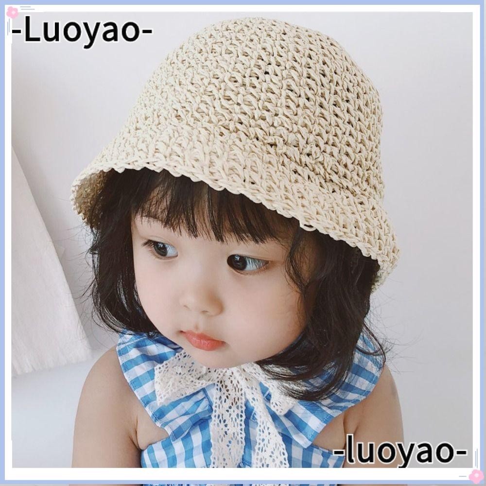 Luoyao หมวกเด ็ กลูกไม ้ เด ็ กเด ็ กป ้ องกันแสงแดดหมวกชายหาดลําลอง