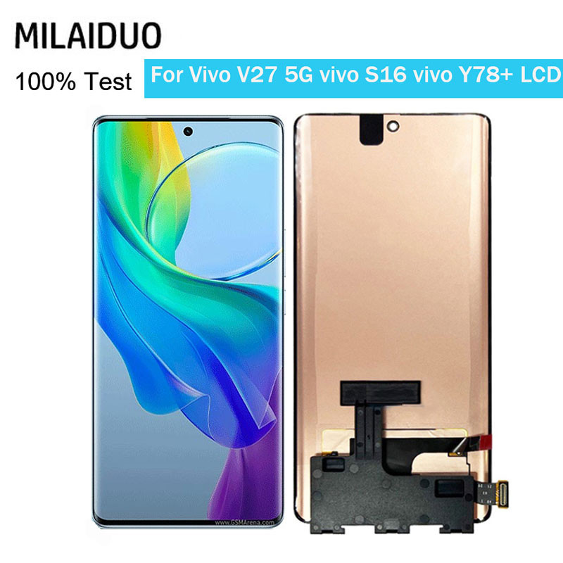 จอแสดงผลเดิมสําหรับ vivo V27 5G vivo S16 vivo Y78 + จอแสดงผล LCD หน ้ าจอสัมผัส Digitizer แผงประกอบ