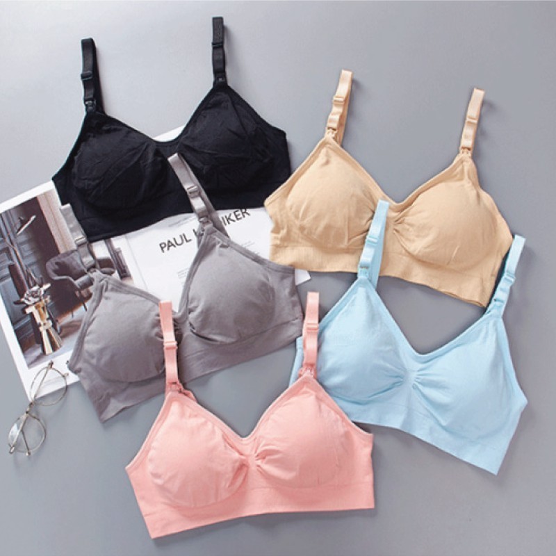 ชุดชั้นในให้นมลูก W1208 ไร้โครง ใส่สบาย สำหรับคนท้องหรือคุณแม่ให้นมบุตร - รูปที่ 2