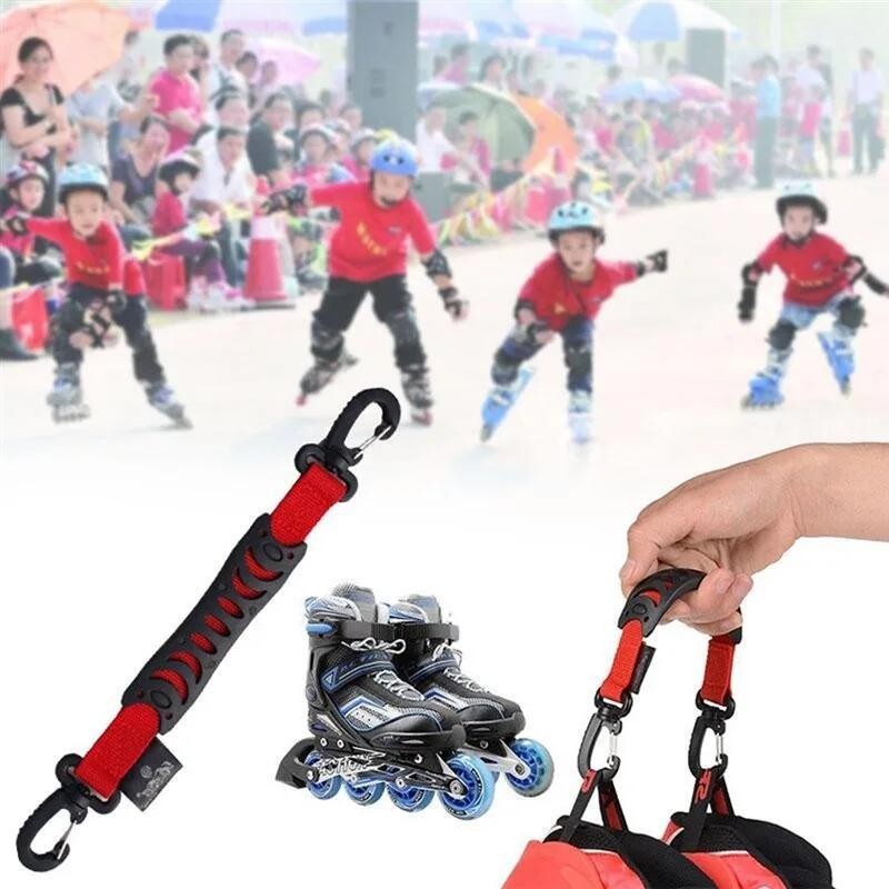 1ชิ้นโรลเลอร์สเกตตะขอความแข็งแรงสูงมืออาชีพและสะดวกอินไลน์สเก็ตจับเชือกผูกรองเท้ากลางแจ้งสเก็ตอุปกรณ์เสริมสวมทนสายรัดที่มีหัวเข็มข