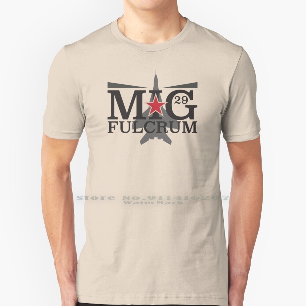 Mig-29 Fulcrum T-Shirt ผ้าฝ้ายแท้ 100%