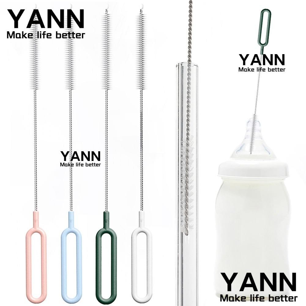 ยัน1 แปรงไนล่อน,ที่มีด้ามยาวนํามาใช้ใหม่ฟางทําความสะอาดแปรง,สแตนเลสครัวแกดเจ็ตครัวเรือนหลอดหลอดเครื่องมือทําความสะ