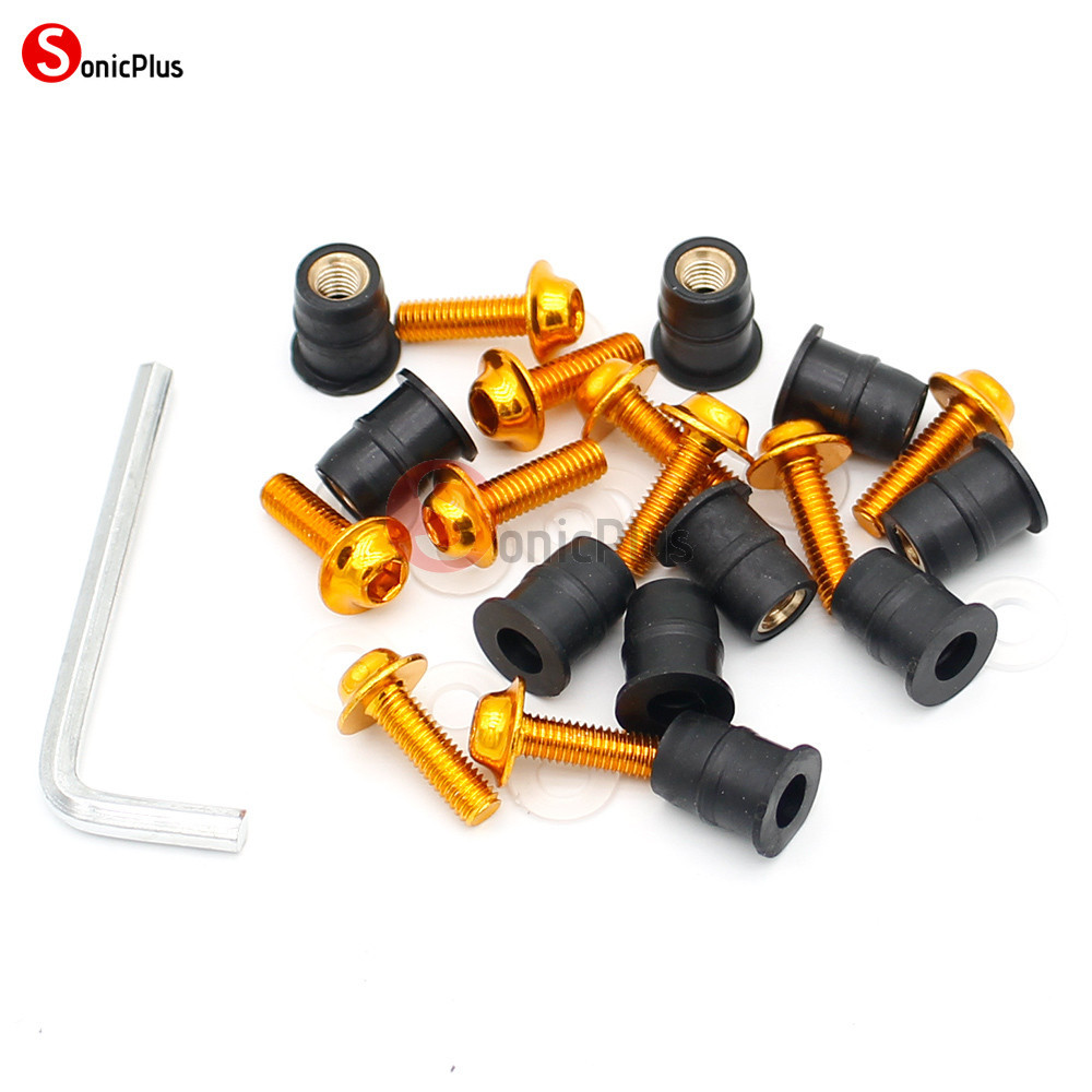 สําหรับ Honda CB650R CBR650R CB 650R 2023 2024 10Ps รถจักรยานยนต์ 5 มม.กระจก Visor Bolts สกรู Nut Fastener Kit - รูปที่ 6