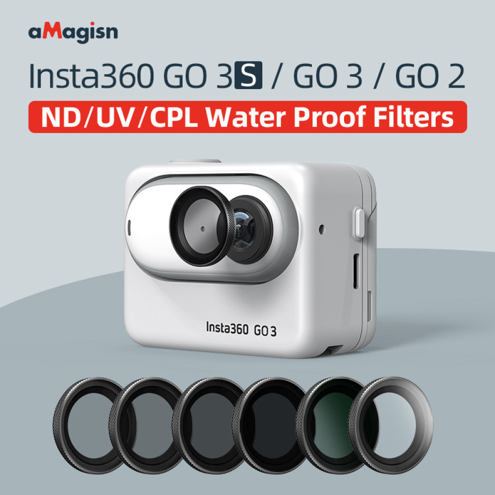 เข้ากันได้กับตัวกรองกันน้ํา Insta360 GO3S, GO3, GO2 ND ชุดกรอง, ตัวป้องกัน, อุปกรณ์เสริมเลนส์กล้องแอคชั่นแคมเมรา