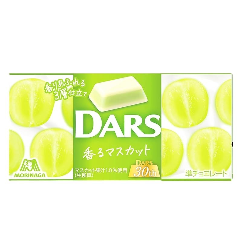 (Direct from Japan)"Morinaga Confectionery White Dars <Fragrant Muscat> 12 Pieces x 10 Packs"