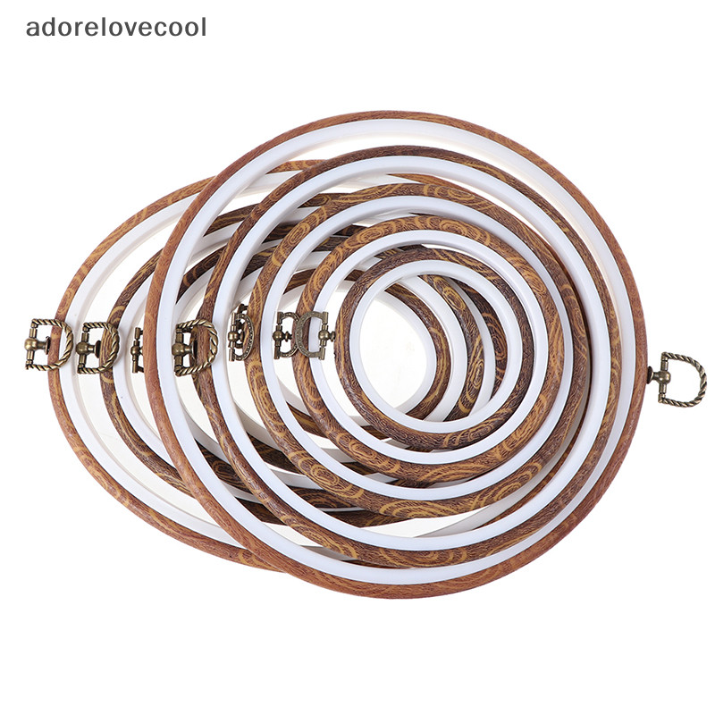 Adth จักรเย็บผ้าเครื่องมือรอบสีเย็บปักถักร้อย Hoops ชุดกรอบเย็บปักถักร้อยพลาสติก Martijn