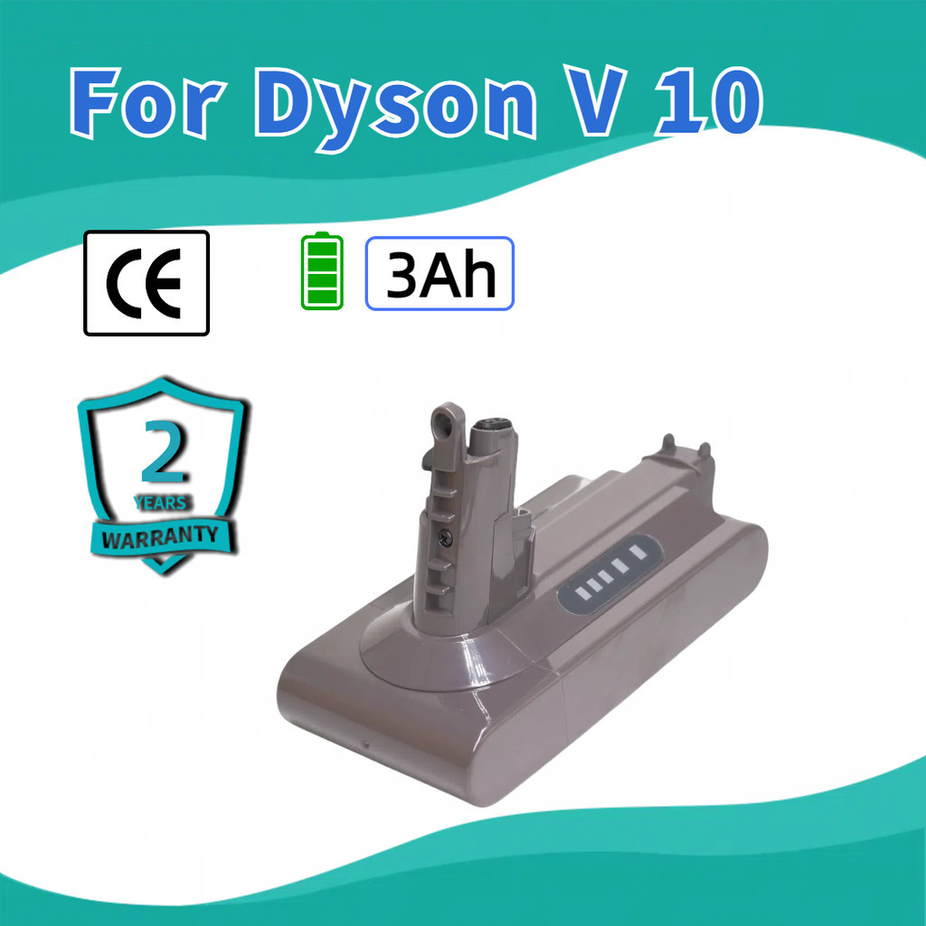 แบตเตอรี่ ใช้สำหรับ Dyson V10 เครื่องดูดฝุ่น 25.2V 3000mAh Battery Dyson SV12 V10 Animal รับประกัน 2