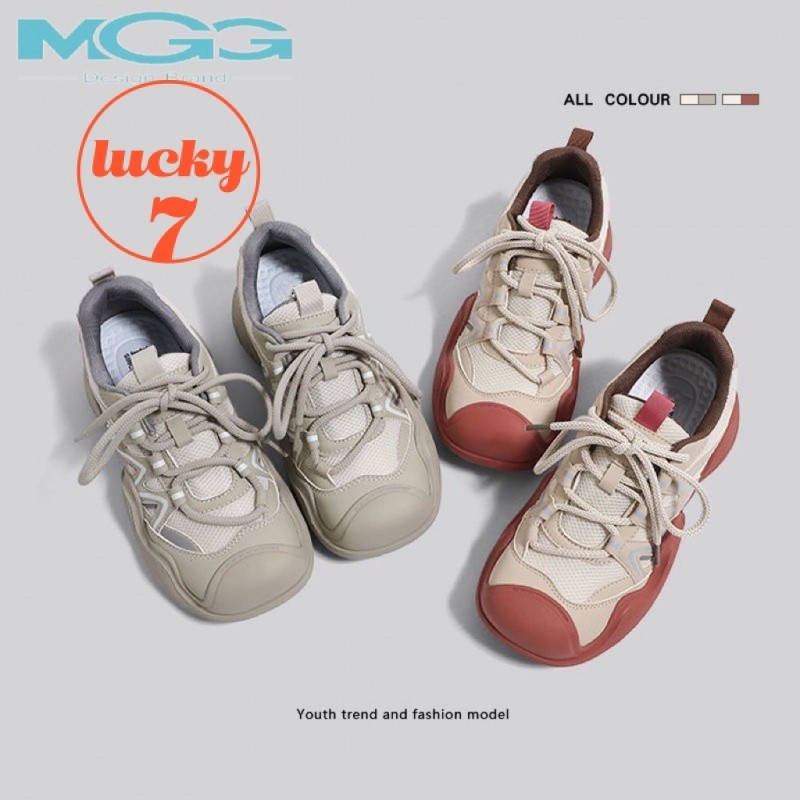 LUCKY SEVEN Lucky Seven ผู้หญิง ยี่ห้อหักขนาด Treatment หนา Soled Ugly น่ารักรองเท้าเดินป่าผู้หญิง treatment ฤดูใบไม้ร่วงฤดูหนาวสไตล์ใหม่กลางแจ้ง All-Match Daddy รองเท้ารองเท้า outdoor timberland รองเท้ารองเท้า outdoorcamel รองเท้ารองเท้า merrell
