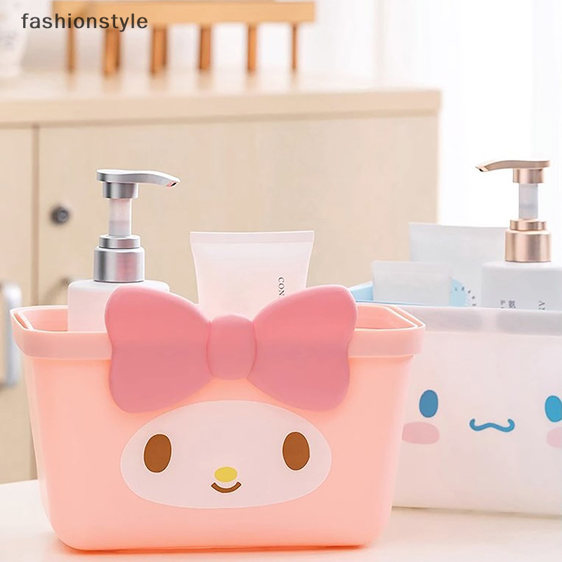 [Fashionstyle] Kawaii Sanrios ตะกร้าเก็บการ์ตูน Cinnamoroll Hello Kitty My Melody มือขนมขบเคี้ยวตะกร้าช้อปปิ้งอะนิเมะล้างตะกร้า [th]