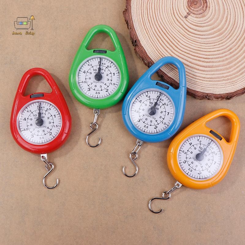 Openw Mini Pointers Digital Hanging Hook Spring Scale กระเป๋าเดินทางแบบพกพาเครื่องชั่งน้ําหนักขนาดตกปลา 5 กก.ความจุอาหารขนาดดี