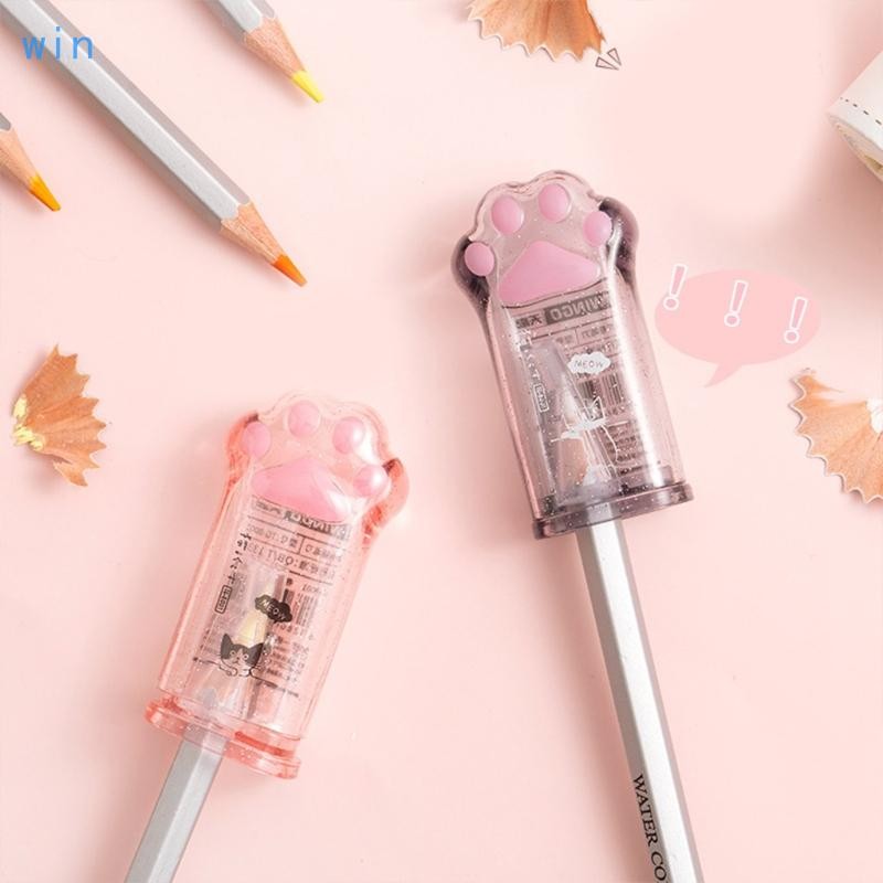 Win Mini Pocket Pencil Sharpener สําหรับ 6-8 มม. HB 2B Soft Hard Charcoals ดินสอเขียนคิ้ว