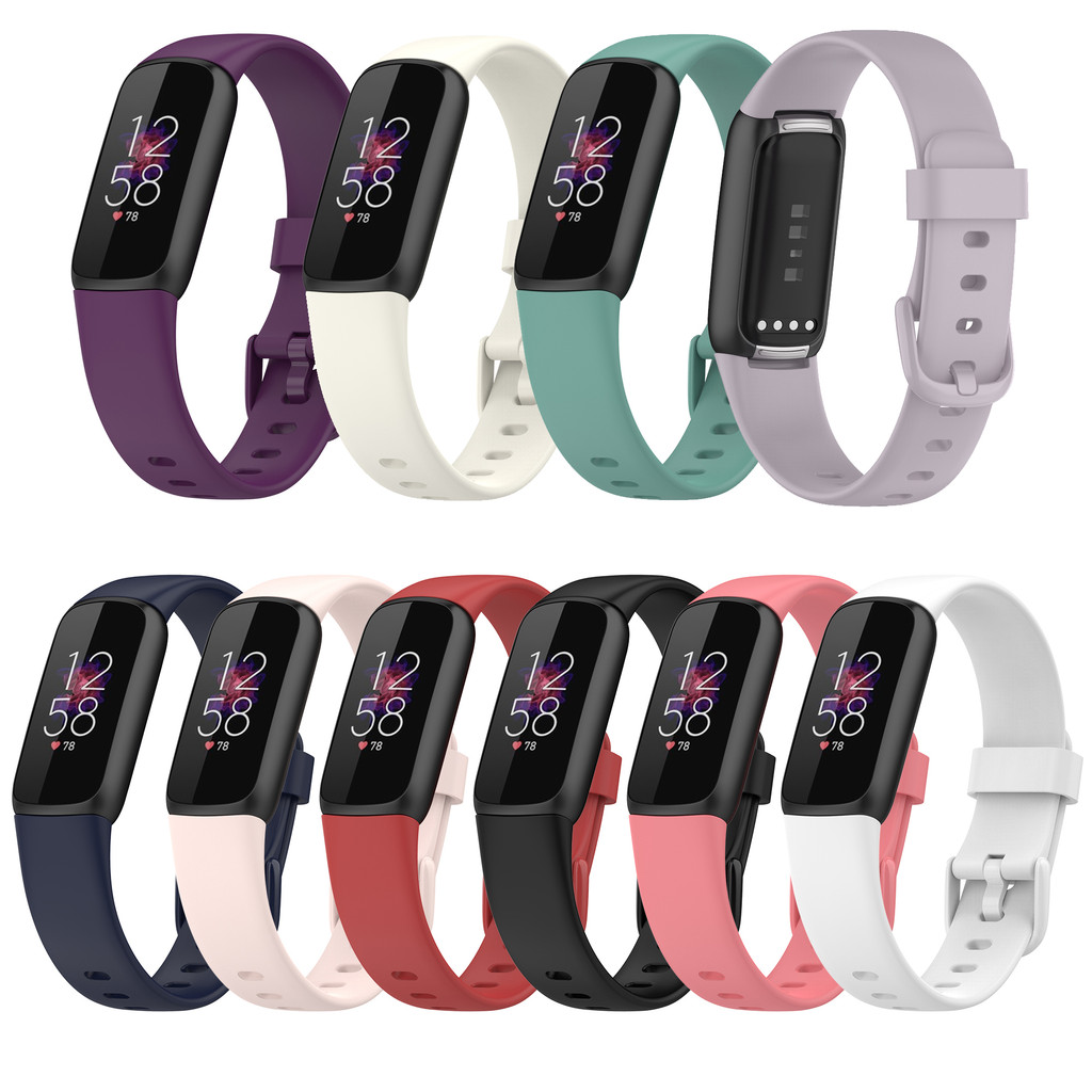 สายรัดซิลิโคนอ่อนนุ่มสําหรับสายรัดข้อมือกันน้ํา Fitbit luxe