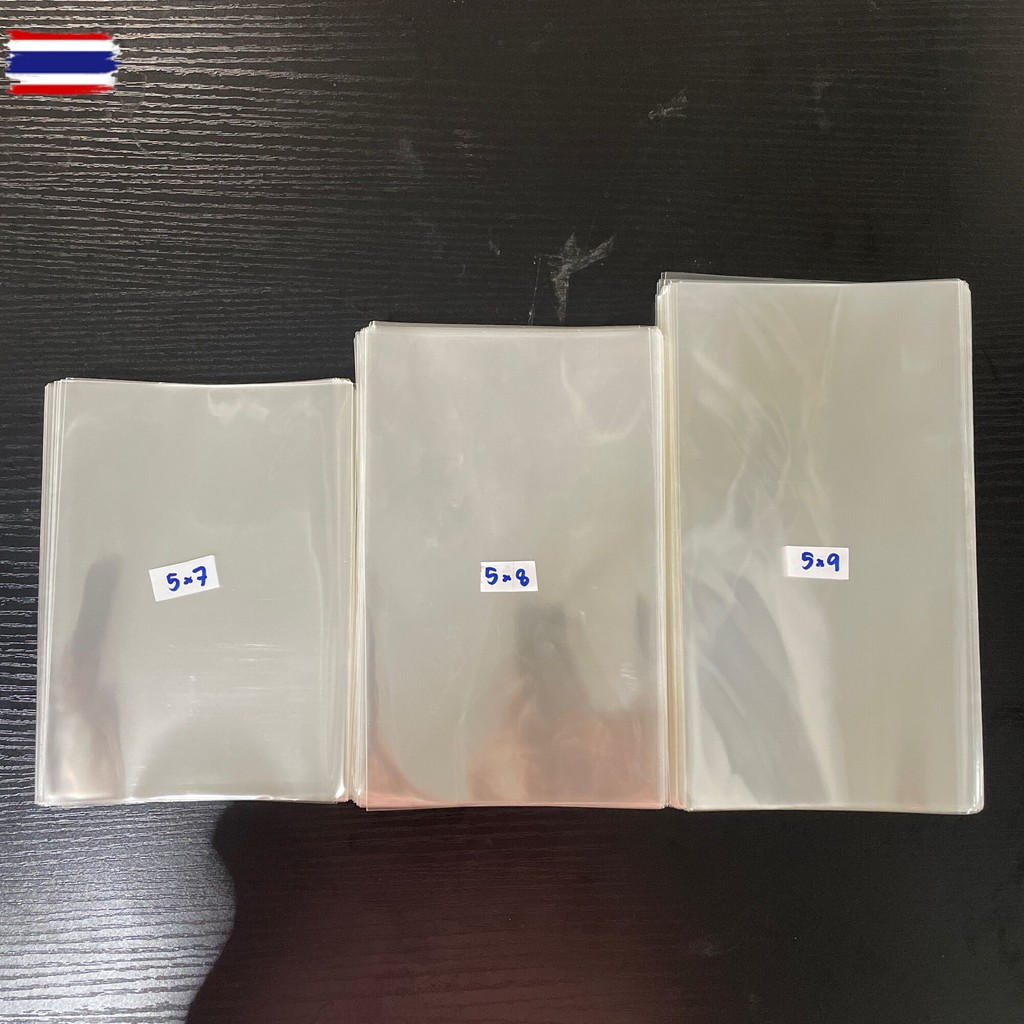 ถุงแก้ว 5x7, 5x8, 5x9, 6x9, 7x11 1 กิโลกรัม ถุงใส ถุงกรอกขนม ถุงซีลขนม 50 ไมครอน