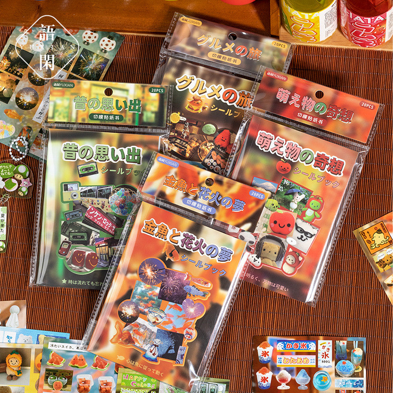 [HARU] Listening Back Series Juminocore Sticker Book Stickers Decorative Binderสมุดภาพ Journal Stick