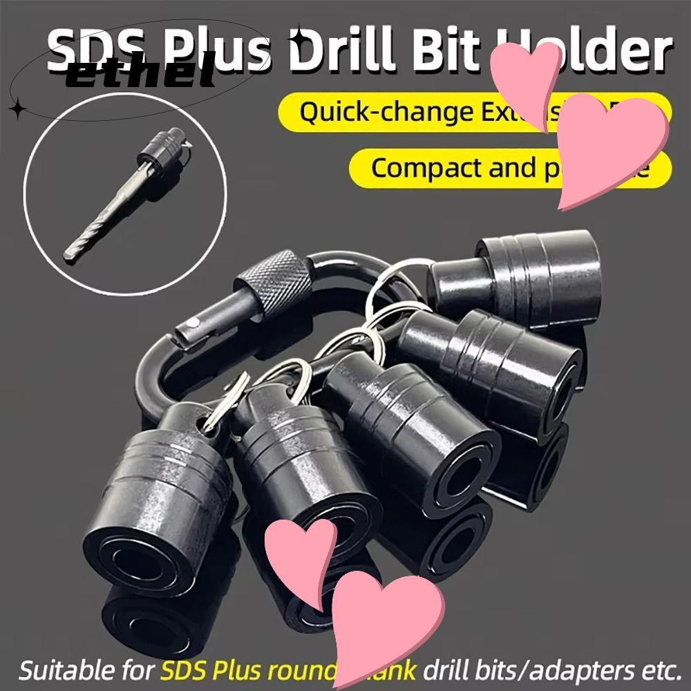 Ethel1 1 ชิ้น SDS Plus Shank เจาะผู้ถือบิต,เปลี่ยนง่ายมือถือ SDS Shank อะแดปเตอร์พวงกุญแจ,ทนทานแบบพกพาขยายบาร์ซ็อกเก็ตอะแดปเตอร์แปลงใช้
