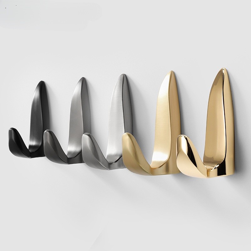 High-end Simple Single Wall Hook Nordic Light Luxury Gold ห้องครัวห้องน้ํา Hooks ห้องติดตั้ง Entranc