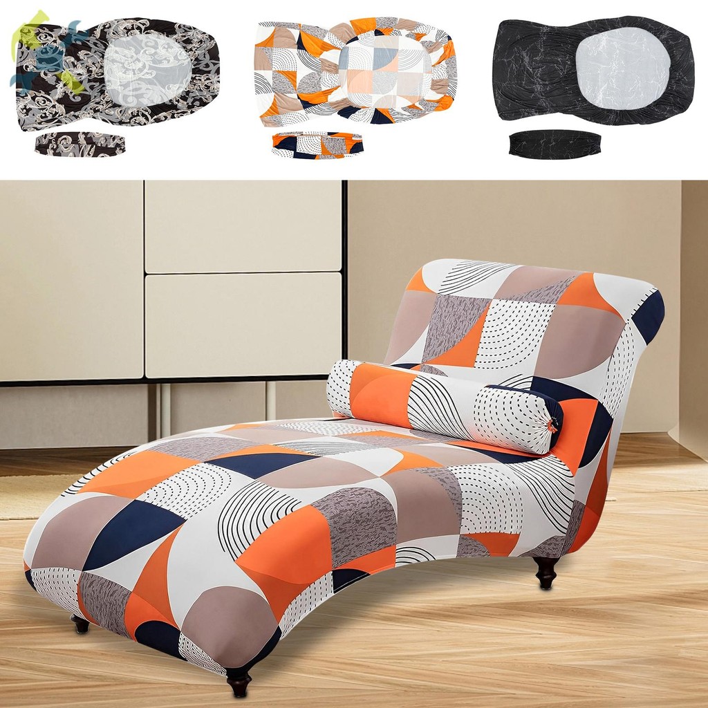 Chaise Lounge Cover สบาย Chaise Slipcover ยืดเก้าอี้ Chaise สําหรับห้องนั่งเล่นห้องนอน Lounge SHOPTK