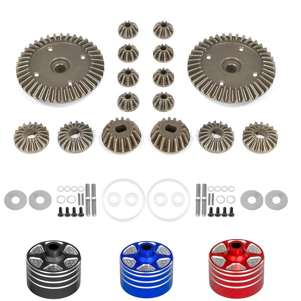 Tamiya 22049 39T Differential Gear สําหรับ XV02, XM01 – เกียร์โลหะผง, เคสอลูมิเนียม Diff