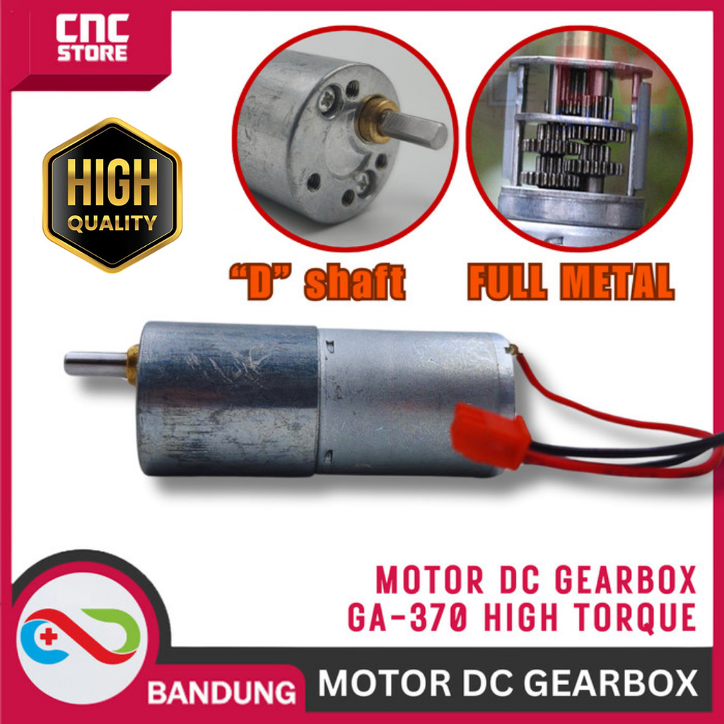 GearBox MOTOR DC กล่องเกียร์แรงบิดสูง DC MOTOR 3V-24V 25 GA-370 RS 370 DYNAMO DC MOTOR