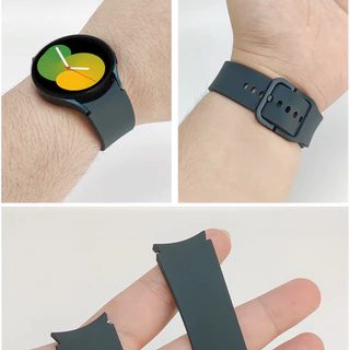 สายยางไม่มีช่องว for Smartwatch Samsung Galaxy Watch FE 7 6 5 4 44 มม. 40 มม. / 6 4 คลาสสิก / 5 LTE