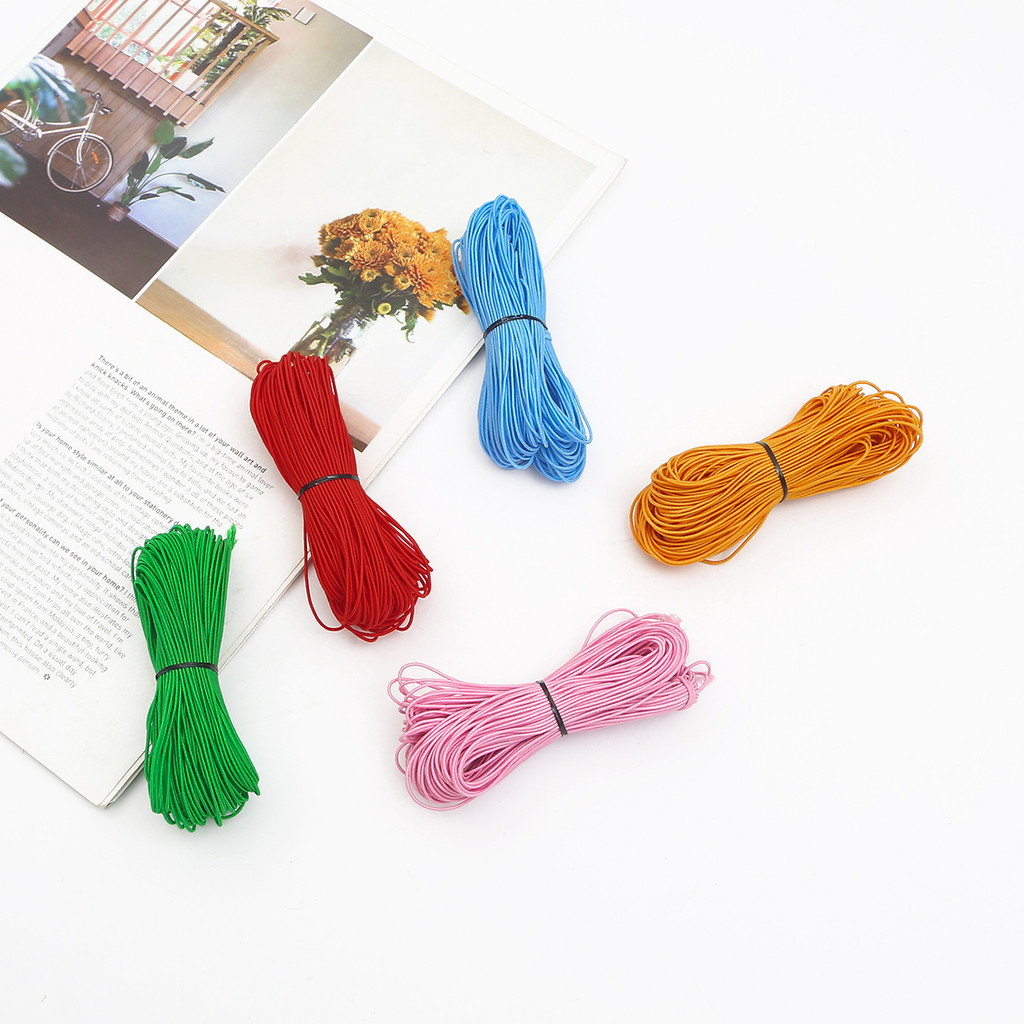 1 มม.ยืดสายยางยืด Variations 10 สีความยาว 25 ม. สําหรับทําสร้อยข้อมือประดับด้วยลูกปัด Diy - รูปที่ 5