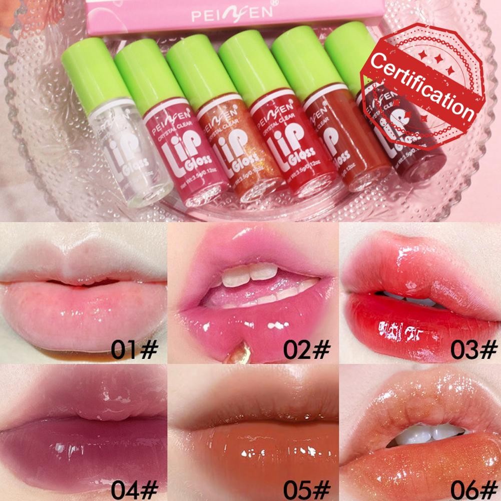 Box Aloe ลิปสติก Long Lasting Waterproof Gloss Set ลิปกลอส Lip Moisturizing Tint Mini C8q7