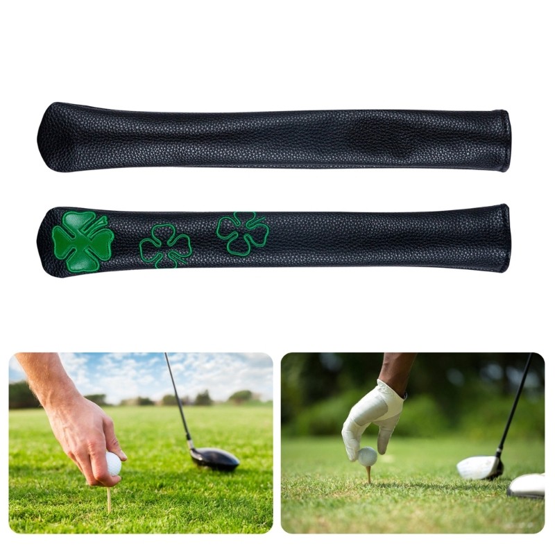Cozy Leaf Pattern Golf Alignment Stick Cover Case Holder Golf Club Protector