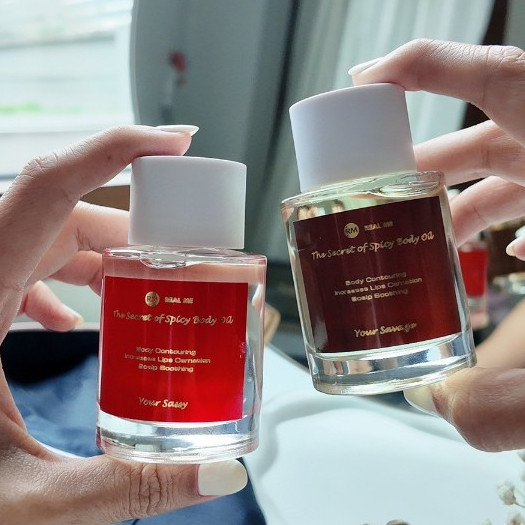 Real Me Body Oil  บอดี้ ออยล์  เรียลมี The Secret of Spicy Body Oil ออยล์บำรุงผิวกาย