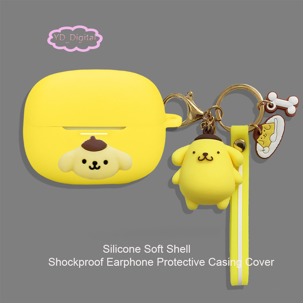เคสหูฟังสําหรับ Xiaomi Redmi buds 6 Pro/SE ซิลิโคนน่ารักน่ารักสุนัข Soft Shell หูฟังปลอกป้องกันชุดหูฟังผิวพร้อมจี้ Sanrio - รูปที่ 2