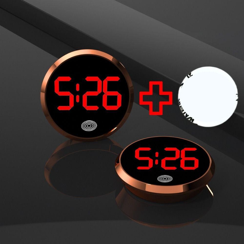 โซนาร์ นาฬิกาดิจิตอล,มินินําแสดงเวลารถแดชบอร์ดนาฬิกา,เครื่องประดับอัตโนมัติแปลกสัมผัสเปิดใช้งานใบ้ส่องสว่างนาฬิการถบ้าน/สํานักงา - รูปที่ 7