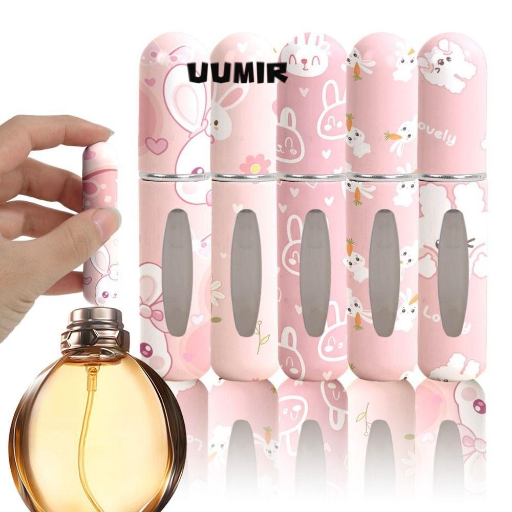 Uumir ขวดน้ําหอม,ภาชนะเครื่องสําอางแบบพกพา 5 มล.,รีฟิลการ์ตูน Mini Atomizer Travel