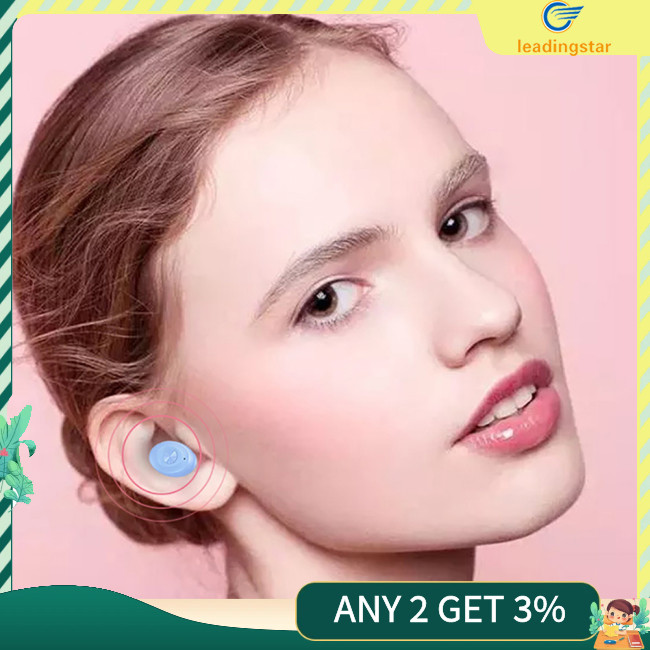 Leadingstar หูฟังไร้สายชุดหูฟังชนิดใส่ในหูหูฟังสเตอริโอพร้อมจอแสดงผล LED เคสชาร์จลดเสียงรบกวนหูฟัง Latency ต่ํา
