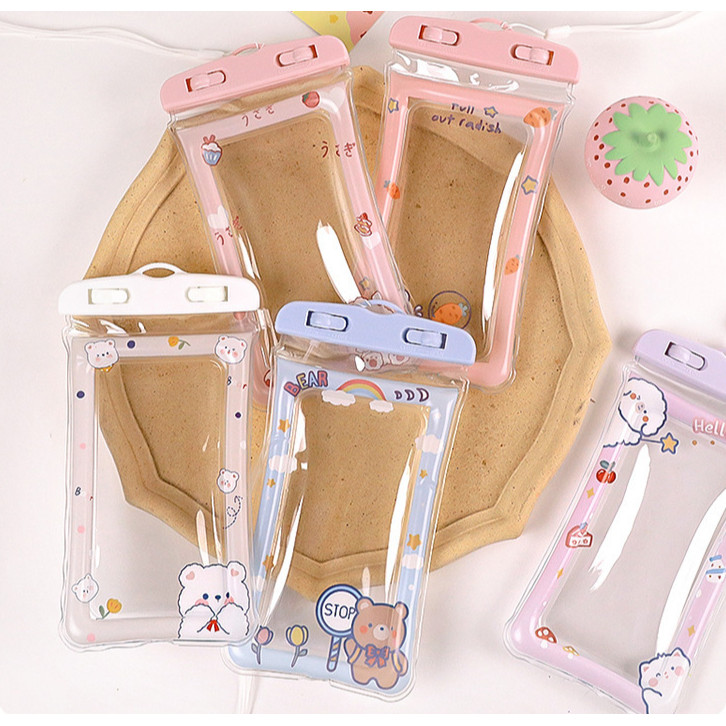 กระเป๋าซองมือถือกันน้ำคล้องคอ ซองใส่โทรศัพท์กันน้ำ ทัชสกรีนได้ IPX8กันน้ำได้ ง่ายต่อการพกพา