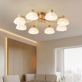 โคมไฟระย้าห้องนั่งเล่น สไตล์นอร์ดิก มินิมอล โคมไฟห้อยโต๊ะอาหาร LED สําหรับตกแต่งห้องนอน