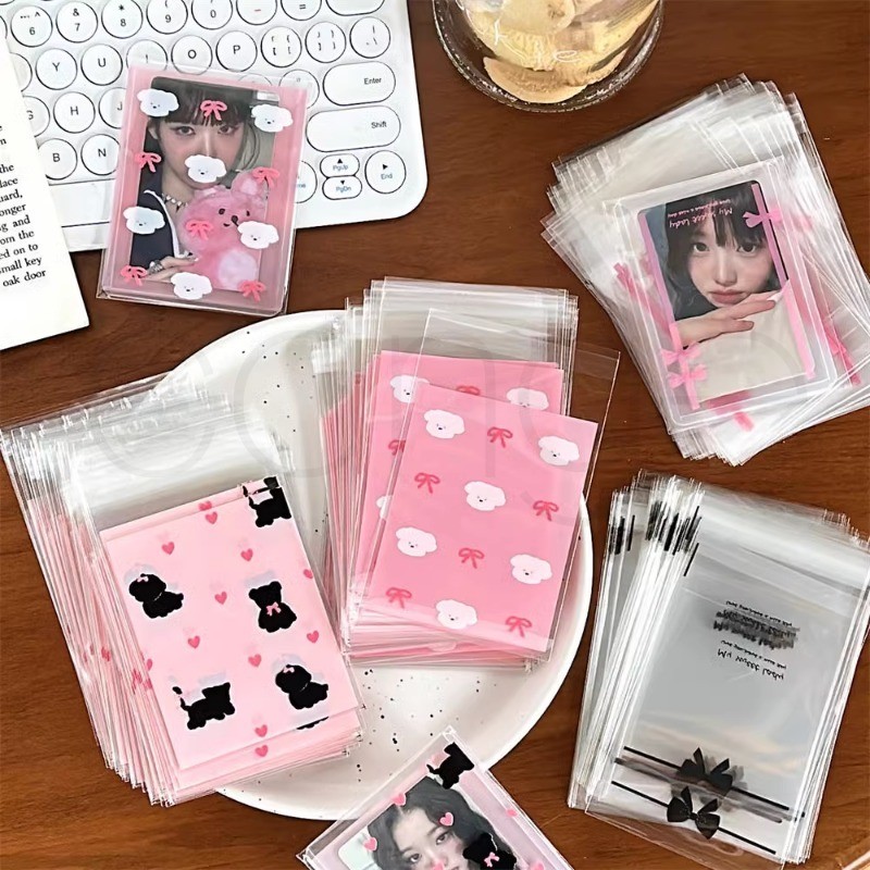 [50ใบ] ถุงพิมพ์ ตรงกันข้าม น่ารัก หลายขนาด บรรจุภัณฑ์ขนม บรรจุภัณฑ์การ์ด