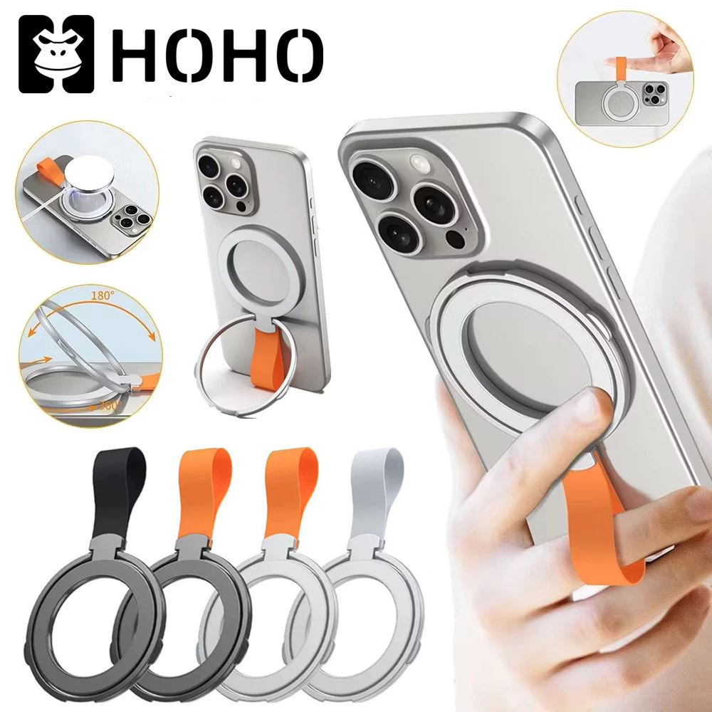 CZ แหวนแม่เหล็กสำหรับ ชุด 360 องศาหมุนผู้ถือ iPhone 13 14 15 16 MagSafe Ring Holder แหวนแม่เหล็กผู้ถือโทรศัพท์สําหรับ