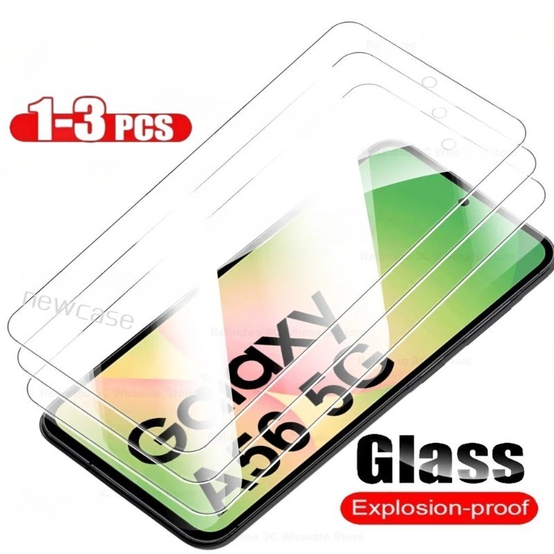 SAMSUNG 1-3pcs Full Liteป้องกันหน้าจอกระจกนิรภัยสําหรับSamsung Galaxy A56 A36 A26 A16 A55 A45 A35 A2