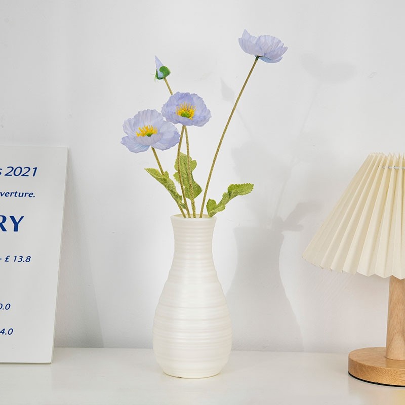 แจกันดอกไม้พลาสติก Nordic แจกันดอกไม้พืชขวด Hydroponic หม้อเดสก์ท็อปความงามแจกันสําหรับห้องนั่งเล่น Office Desktop Decor ของขวัญวันสตรี