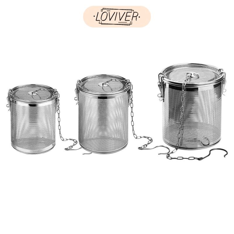 LOVIVER สแตนเลสเครื่องเทศปรุงรสกรองลูกชากรอง ว/ ตะขอ