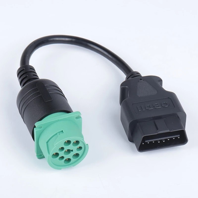 เหมาะสําหรับ Commings ปลั๊กวินิจฉัย 9 พินสายเชื่อมต่อ J1939-9PIN ถึง OBD2 16Pin สายแปลง