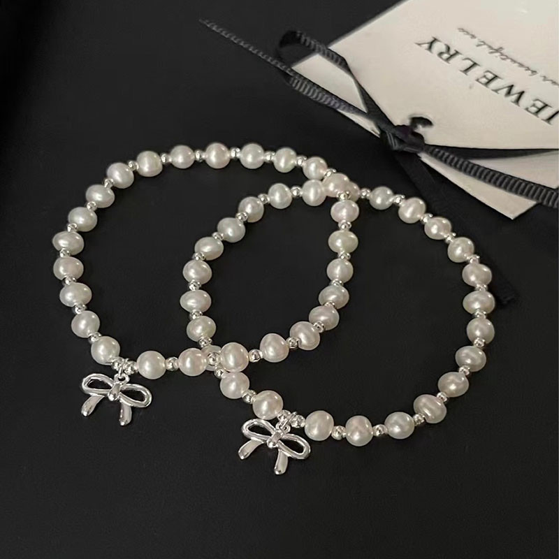 สร้อยข้อมือไข่มุกกุทัณฑ์แฮนด์เมดเสน่ห์สําหรับผู้หญิง - รูปที่ 2