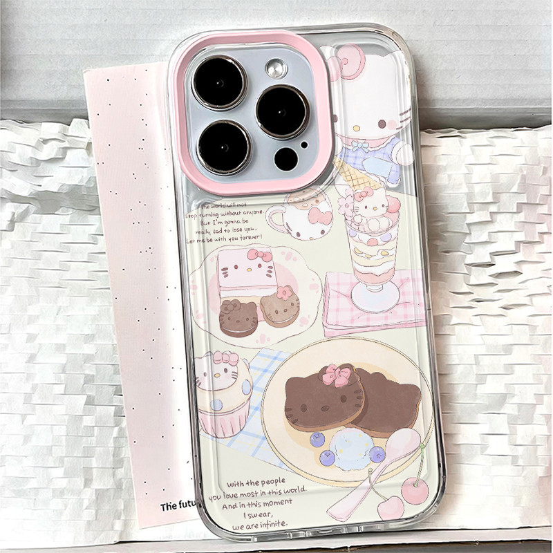 🔥น่ารักลูกแมวลูกสุนัขเข้ากันได้เคสไอโฟน 11 15 16Pro Max 14 12 13 Pro Max XS XR X Max 7 16 14 8 Plus จิ๋มน้อย ดอกไม้หัก - รูปที่ 2
