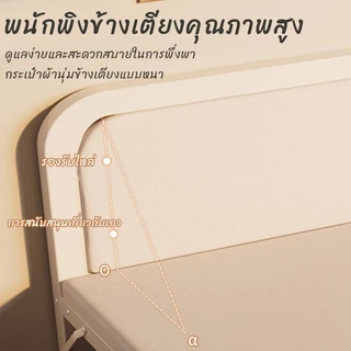 TTM เตียงพับ 70/100/120cm เตียงเดี่ยว รับน้ำหนักได้ 300KG ไม่ใช้พื้นที่ ที่เก็บของแบบพับได้ พกพาสะดวก ไม่ต้องติดตั้ง