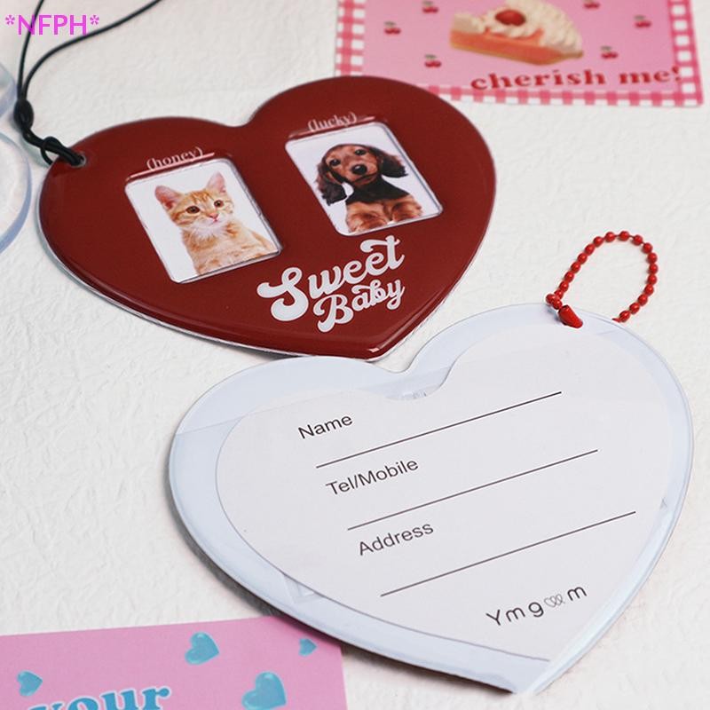 Nfph> Love Heart Idol Photo Sleeves Pendant Card Holder Photocards Film Protector Photo Pocket ใหม่ - รูปที่ 3