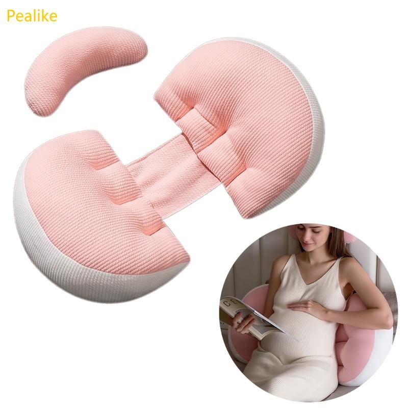 Pealike Support Pillow หมอนคนท้องที่สะดวกสบาย หมอนน้ําหนักเบาสําหรับการนอนหลับด้านข้าง