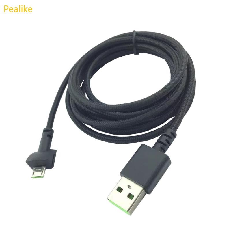 Pealike Nylon Braided Wire Micro USB Faster Charger Cable สําหรับ Seiren Mini Microphone